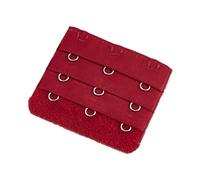 Suammiitstrieadea Extension de sangle de soutien-gorge, boucle d'extension à 3 crochets, crochets de soutien-gorge, pratiques, élastiques multicolores, clips de rechange 3 rangées blanc, rouge vin, as