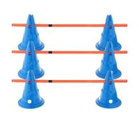 Suammiitstrieadea Hurdle Cones Course avec bâtons Sports de plein air pour course à pied Sports Exercice