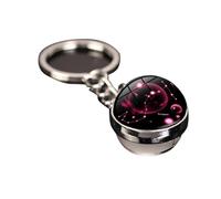 Suammiitstrieadea Lot de 12 porte-clés constellation modernes en métal lumineux avec pierre du temps, boule de verre, pendentif double face, accessoires cadeaux Scorpion