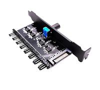 Suammiitstrieadea Régulateur de ventilateur de refroidissement pour boîtier d'ordinateur 12 V 4 broches 3 broches 4, ensemble D, 9 x 5 x 3 cm