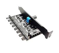 Suammiitstrieadea Régulateur de ventilateur de refroidissement pour boîtier d'ordinateur 12 V 4 broches 3 broches 3 broches 3, ensemble C, 9 x 5 x 3 cm