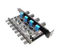 Suammiitstrieadea Régulateur de ventilateur de refroidissement pour boîtier d'ordinateur 12 V 4 broches 3 broches contrôleur de vitesse 5, ensemble E, 9 x 5 x 3 cm