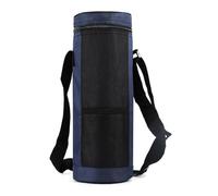 Suammiitstrieadea Sac de transport pour bouteille d'eau Oxford étanche 1,5 l Pochette de rangement universelle pour voyage randonnée Accessoires Rouge, bleu, Bleu