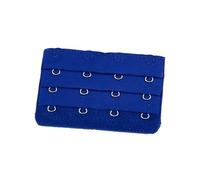 Suammiitstrieadea Sangle d'extension pour soutien-gorge, boucle d'extension 4 crochets, boutons multicolores pratiques, longueur réglable, 3 rangées, sous-vêtements blancs, bleu marine, as description