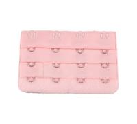 Suammiitstrieadea Sangle d'extension pour soutien-gorge, boucle d'extension 4 crochets, boutons multicolores pratiques, longueur réglable, 3 rangées, sous-vêtements blancs, Crevettes légères Rouge, as