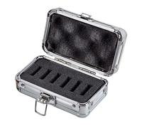 Suammiitstrieadea Télescope Filtre Aluminium Boîte Valise Anti Impact Oculaire Pièces, Argenté., 7x6x13.5cm