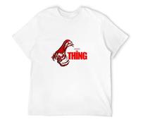 SUAN MEI ROU John Carpenters The Thing - Hand Silk Screened, Pre-Shrunk 100% Cotton T-Shirt White L