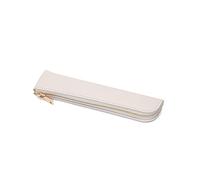 suanbeiii Pochette à stylo en cuir synthétique avec fermeture éclair de 19,8 x 4,6 cm pour homme et femme
