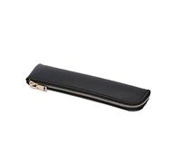suanbeiii Pochette à stylo en cuir synthétique avec fermeture éclair de 19,8 x 4,6 cm pour homme et femme