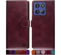 SUANPOT Compatible avec G Stylus 5G 2025 Étui portefeuille avec blocage RFID et porte-cartes de crédit, étui de protection à rabat en cuir synthétique pour homme et femme pour Stylus 5G 2025, rouge