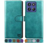 SUANPOT Compatible avec G Stylus 5G 2025 Étui portefeuille avec blocage RFID et porte-cartes de crédit, étui de protection à rabat en cuir synthétique pour homme et femme pour Stylus 5G 2025, bleu