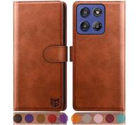 SUANPOT Compatible avec G Stylus 5G 2025 Étui portefeuille avec blocage RFID et porte-cartes de crédit, étui de protection à rabat en cuir synthétique pour homme et femme pour Stylus 5G 2025, marron