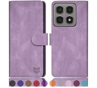 SUANPOT Etui Coque pour Xiaomi 14T Pro [RFID Blocage] [Magnétique Protection] Fentes pour Cartes Protection Etui Housse Premium en Cuir PU pour Xiaomi 14T Pro Portefeuille Lilas Violet