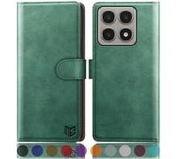 SUANPOT Etui Coque pour Xiaomi Mi 14T Pouces [RFID Blocage] [Magnétique Protection] Fentes pour Cartes Protection Etui Housse Premium en Cuir PU pour Mi 14T Etui Portefeuille Vert Clair