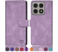 SUANPOT Etui Coque pour Xiaomi Mi 14T Pouces [RFID Blocage] [Magnétique Protection] Fentes pour Cartes Protection Etui Housse Premium en Cuir PU pour Mi 14T Etui Portefeuille Lilas Violet