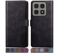SUANPOT Etui Coque pour Xiaomi Mi 14T Pro Pouces [RFID Blocage] [Magnétique Protection] Fentes pour Cartes Protection Etui Housse Premium en Cuir PU pour Mi 14T Pro Etui Portefeuille Le Noir