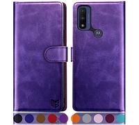 SUANPOT Étui portefeuille avec blocage RFID pour Motorola Moto G Pure 2021 Violet