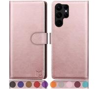 SUANPOT for PU S24 Ultra Case Or Rose