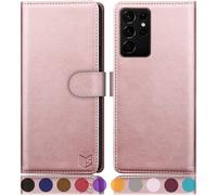 Suanpot pour Samsung Galaxy S21 Ultra 6.8 """" avec RFID Blocking Le cuir portefeuille Carte de crdit Carte de crdit Flip Flio Livre Book Bote d