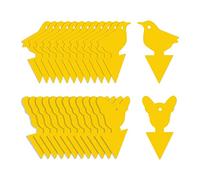 SuanQ Lot de 24 PièGes Collants pour Mouches des Fruits, Aleurodes, Moucherons Fongiques, Moustiques et Insectes, PièGes Collants pour Attrape-Insectes pour IntéRieur/ExtéRieur.