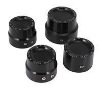 SuanQ Lot de 4 cache-écrous en aluminium noir pour essieu avant et arrière pour XL883 XL1200 Touring V-Rod