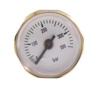 SuanQ ManomèTre de Pression d'air de PréCision à Cadran Ed 28Mm 350Bar avec Filetage 1/8 Pouce pour Adaptateur PCP