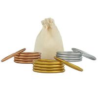 SUAPOZ. Bracelet femme. Lot 5 bracelets style pain d´or. Bracelet bouddhiste tibétain. Élégant, Résistant á l.Eau et Élastique. Idée cadeau original. Bracelet en Or (FR OR)