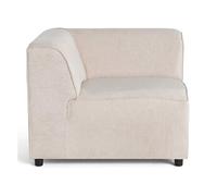 Suaro - Module d'angle réversible en tissu texturé - Beige