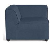 Suaro - Module d'angle réversible en tissu texturé - Bleu