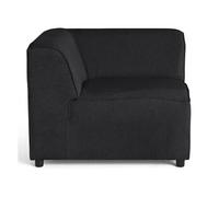 Suaro - Module d'angle réversible en tissu texturé - Noir