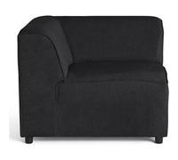 Suaro - Module d'angle réversible en tissu texturé - Noir