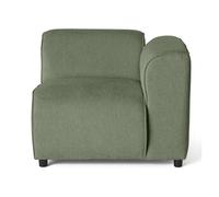 Suaro - Module d'assise d'angle droit en tissu texturé - Vert