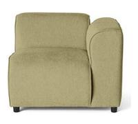 Suaro - Module d'assise d'angle droit en tissu texturé - Vert sauge Vert sauge G