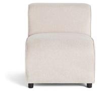Lisa Design - Suaro - Module d'assise sans accoudoirs en Tissu texturé, Beige