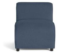 Suaro - Module d'assise sans accoudoirs en tissu texturé - Bleu Bleu G