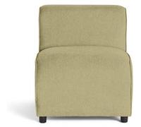 Lisa Design - Suaro - Module d'assise sans accoudoirs en Tissu texturé, Vert Sauge