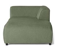 Suaro - Module d'assise méridienne droit en tissu texturé - Vert