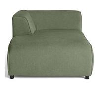 Suaro - Module d'assise méridienne gauche en tissu texturé - Vert