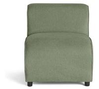 Lisa Design - Suaro - Module d'assise sans accoudoirs en Tissu texturé, Vert