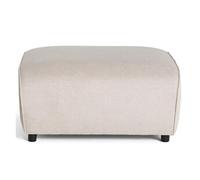 Lisa Design - Suaro - Pouf en Tissu texturé, Beige