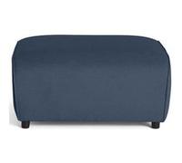 Lisa Design - Suaro - Pouf en Tissu texturé, Bleu