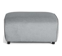 Lisa Design - Suaro - Pouf en Tissu texturé, Gris