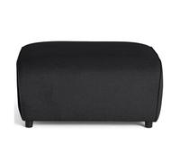 Suaro - Pouf en tissu texturé - Noir