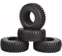 SUAVER Pneu RC 1,9" Crawler Jantes en caoutchouc pour 1:10 RC Rock Crawler Pièces de voiture pour Axial SCX10 D90 TF2 TRX4 Tamiya Redcat Gen8,4 pièces (100 x 36 mm)