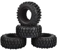SUAVER Pneu RC 1,9" Crawler Jantes en caoutchouc pour 1:10 RC Rock Crawler Pièces de voiture pour Axial SCX10 D90 TF2 TRX4 Tamiya Redcat Gen8,4 pièces (96 x 38 mm)
