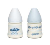 Suavinex - 304380 - BIBERON 150 ML TOYS PHYSIO SILICONE - Motif aléatoire