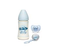 Suavinex 304400 SET TOYS BIB 270ML + SUCETTE 0/6M + ATTACHE