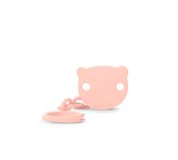 Suavinex, Attache Sucette, Accroche Tétine pour Bébé, Attache Clip avec Pince, Plaque en Forme d'Ourson. Pour Bébés +0 Mois, Convient aux Nouveau-Nés, Wild&Free Rose
