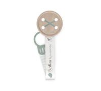 Suavinex, Attache Sucette en Tissu pour Bébé, Ruban à Double Face, Accroche Tétine, Chaîne Clip avec Pince. Pour Bébés +0 Mois, Convient aux Nouveau-Nés, Birdies, Vert