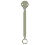 Suavinex - Attache-sucette Wonder en silicone, +0 mois, ruban plat souple, clip soft-silicone, vert